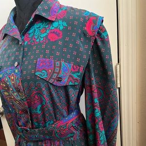 Vintage Paisley Dress